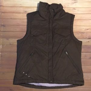 Womens Columbia Puffer Vest Medium Brown XL4208